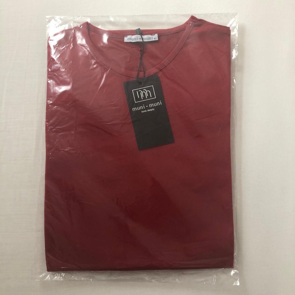 Muni Muni- Tunic- Shirt Dress- Cotton- Crew Neck